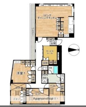 DELCCS三鷹Ⅱ(4SLDK/4階)の間取り写真