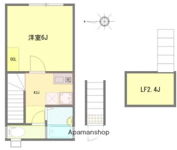マウ東高円寺(1K/2階)の間取り写真