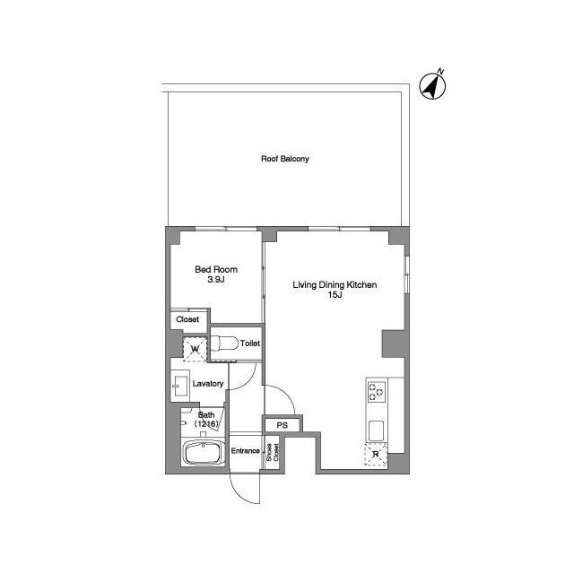 BPRレジデンス練馬富士見台(1LDK/3階)の間取り写真