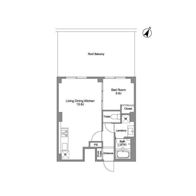 BPRレジデンス練馬富士見台(1LDK/3階)の間取り写真