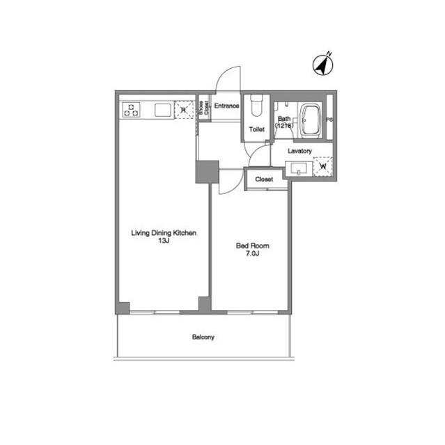BPRレジデンス練馬富士見台(1LDK/4階)の間取り写真