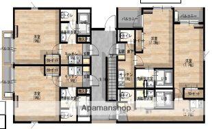 ネオソフィア国立(1K/2階)の間取り写真