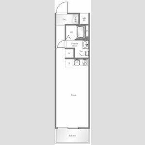 藤和シティスクエア練馬(1K/12階)の間取り写真