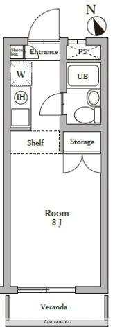 ARK HOUSE ASAGAYA(ワンルーム/3階)の間取り写真