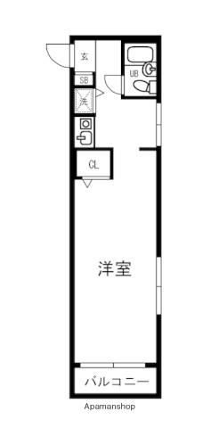 マイステージ中野4(ワンルーム/3階)の間取り写真