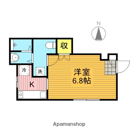 アイランディール若宮(ワンルーム/1階)の間取り写真