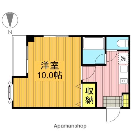 ブライトハイム(1K/3階)の間取り写真