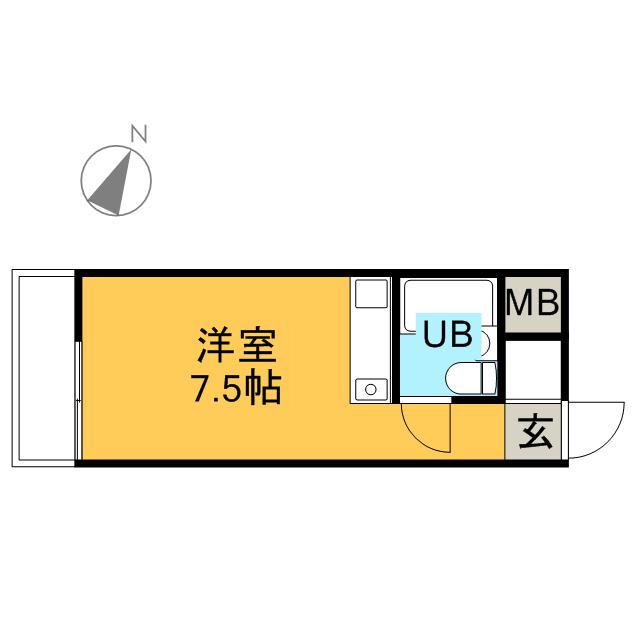 プロスペアー荻窪(ワンルーム/2階)の間取り写真