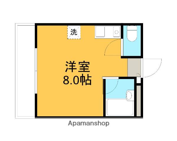 エクセレント小金井(ワンルーム/1階)の間取り写真