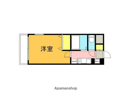 アーバン武蔵小金井(1K/6階)の間取り写真