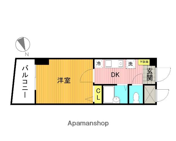 ミリオンステージ吉祥寺(1K/4階)の間取り写真