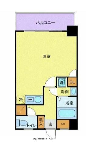 プレール高井戸(1K/4階)の間取り写真