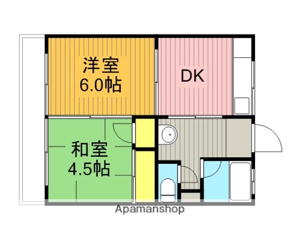 玉川ハイツ 2階階 間取り