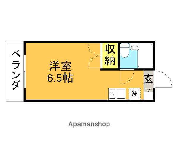 宮澤ビル(1K/4階)の間取り写真