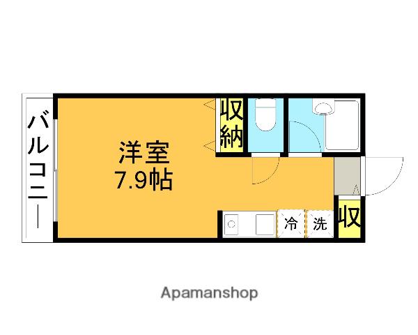 ラ・ムラージャ(ワンルーム/1階)の間取り写真