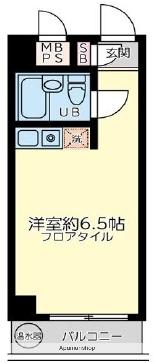 プロスペアー荻窪(ワンルーム/1階)の間取り写真
