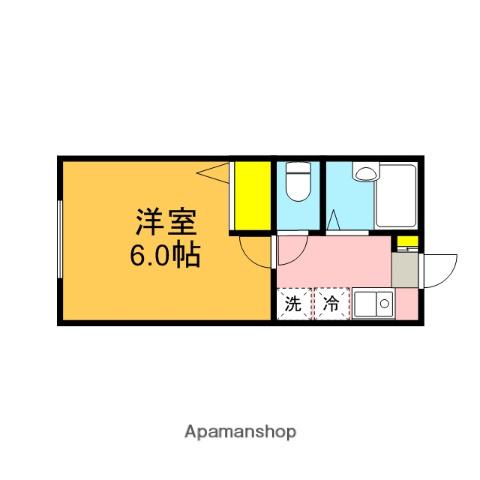 メゾン・ド・アルザス(1K/2階)の間取り写真