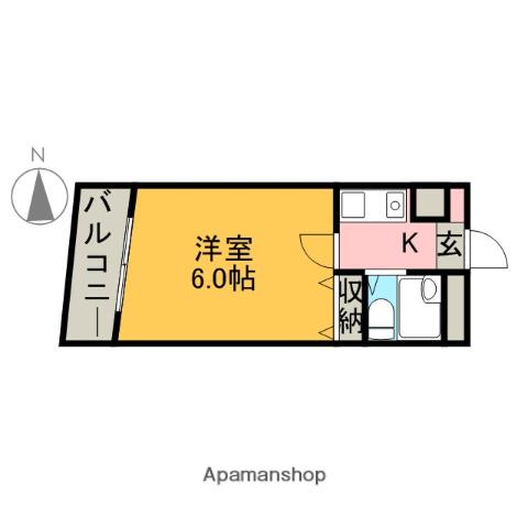 協和コーポ11(1K/2階)の間取り写真