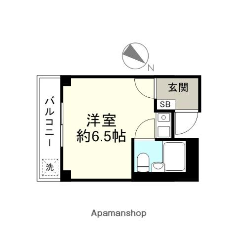 ファミリエ世田谷桜丘(ワンルーム/1階)の間取り写真