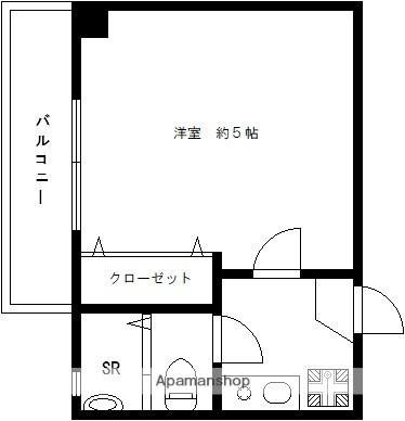 レイディアンス(1K/2階)の間取り写真