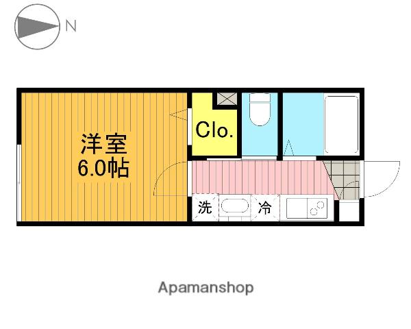 ルグラン武蔵野関町(1K/1階)の間取り写真