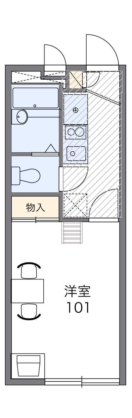 レオパレスリベルテ(1K/2階)の間取り写真