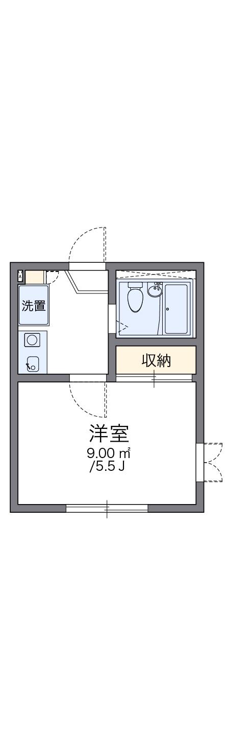 レオパレスデルニエ(1K/2階)の間取り写真
