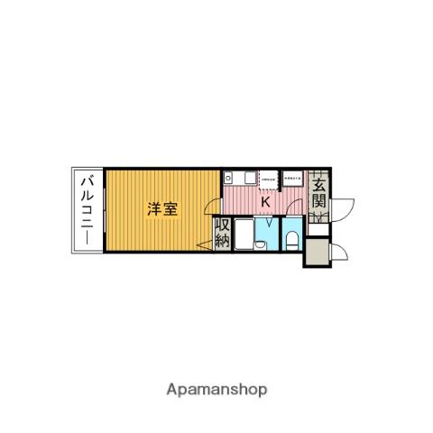 GENOVIA吉祥寺通イースト(1K/5階)の間取り写真