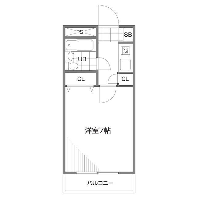 エステージ井荻(1K/2階)の間取り写真