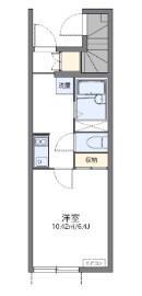 レオネクストアリアーレ(1K/1階)の間取り写真