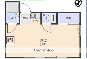 セイワハイツ・7(ワンルーム/2階)の間取り写真