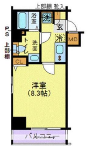 LEXE明大前 3階階 間取り