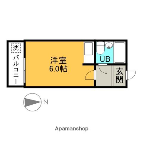パークスポット(1K/2階)の間取り写真