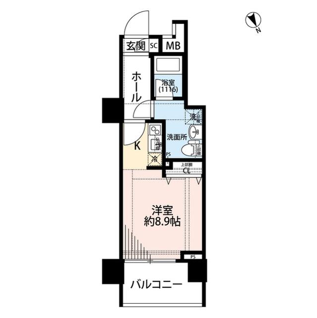 プレール・ドゥーク東新宿III 7階階 間取り