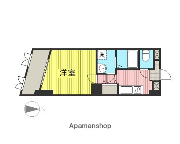 シャルモントアレ能美(1K/2階)の間取り写真