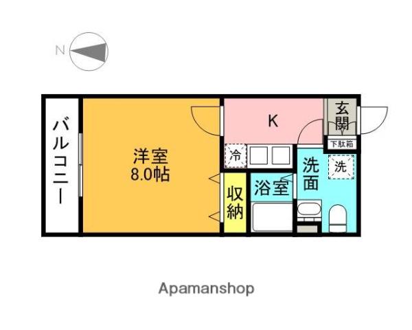 REFAYS XEBEC西永福(1K/3階)の間取り写真