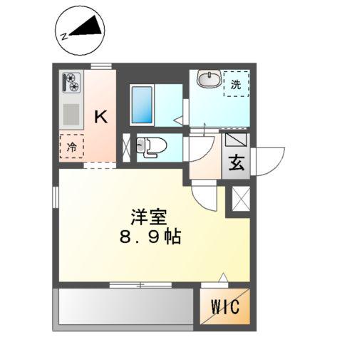 MK RESIDENCE WASEDA(1K/5階)の間取り写真