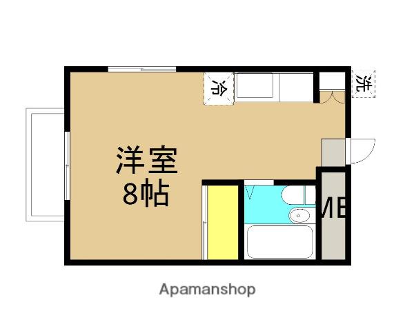 さくらコーポラス(ワンルーム/1階)の間取り写真