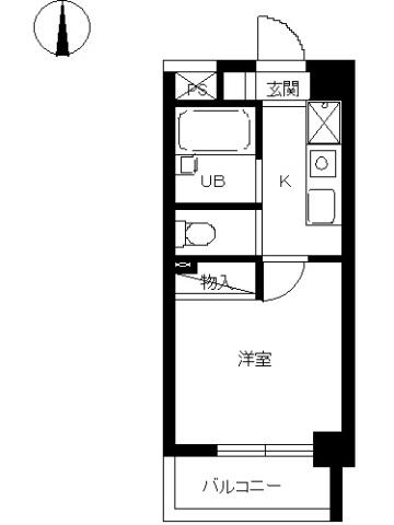 スカイコート神楽坂第2 9階階 間取り