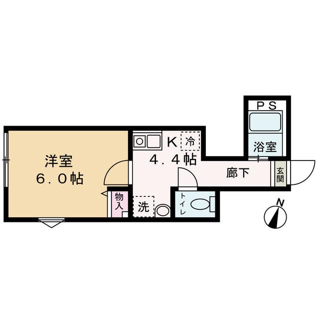 グランステージ西永福(1K/1階)の間取り写真