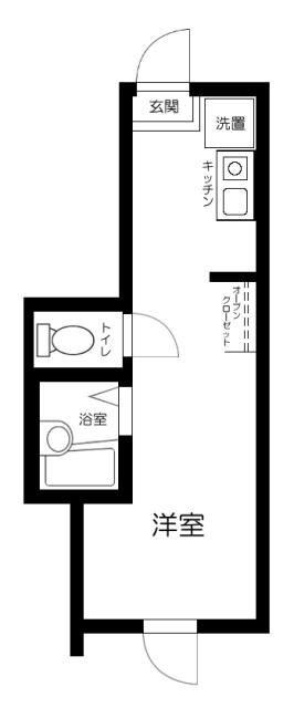 上北沢5丁目計画(ワンルーム/3階)の間取り写真