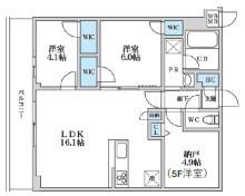 SーRESIDENCE富士見ヶ丘AFFORD(2SLDK/2階)の間取り写真