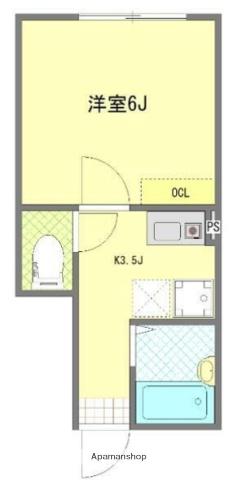 マウ東高円寺(1K/1階)の間取り写真