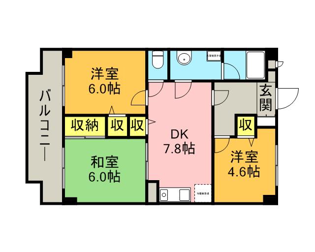 グランドゥール関町 3階階 間取り