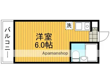 ソネット経堂(ワンルーム/1階)の間取り写真