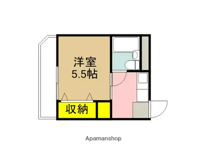 アビタ武蔵野(1K/2階)の間取り写真