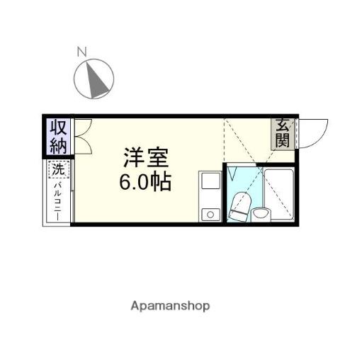 GAP桜丘(ワンルーム/2階)の間取り写真