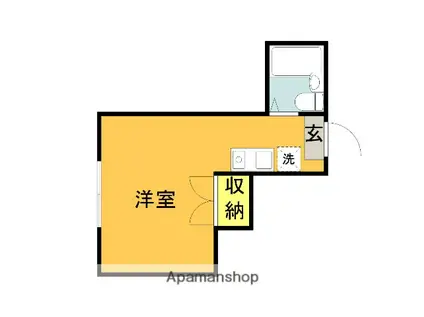 フォートリスカワシマ(ワンルーム/2階)の間取り写真