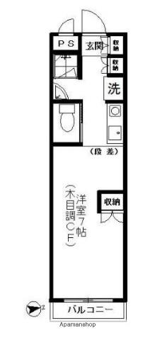 トーカンキャステール高井戸(ワンルーム/4階)の間取り写真