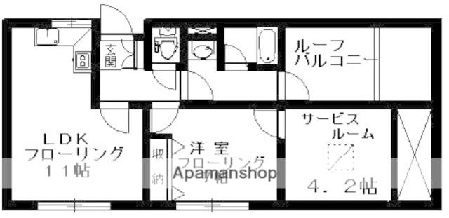 チェリーヒルズ荻窪(1SLDK/3階)の間取り写真